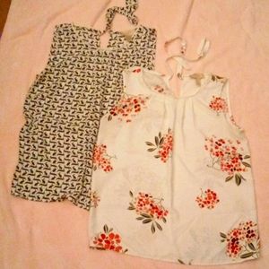 WOMEN'S LOFT OUTLET XS (2) SLEEVELESS BLOUSES